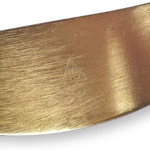 Vintage ID Bracelet Engraveable Chain Filigree Charm Gold Plate JB Jacoby Bender - Picture 6 of 7